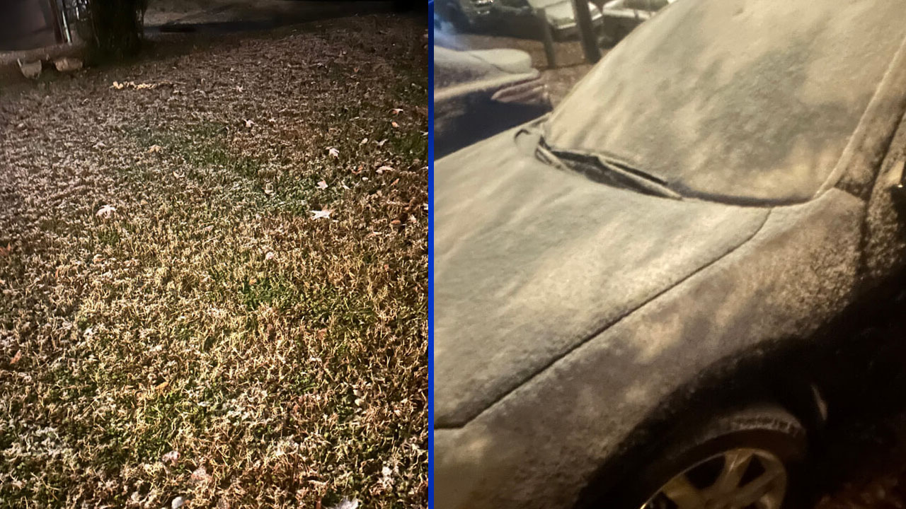 Snow in Durham on Monday night