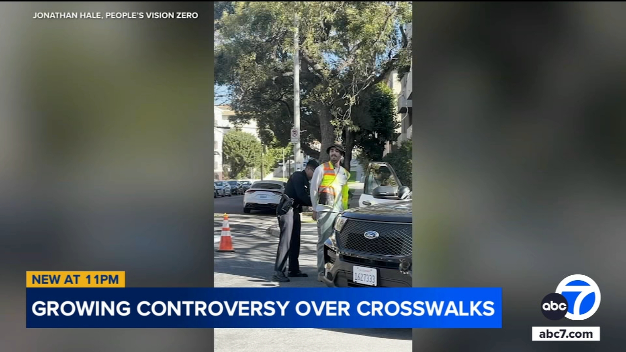 Man paints crosswalks in Westwood to make them safer, LAPD arrests him