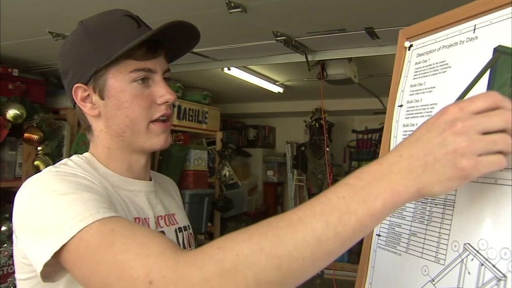 Cool Kid Jacob Linder repairs school facilities to become Eagle Scout