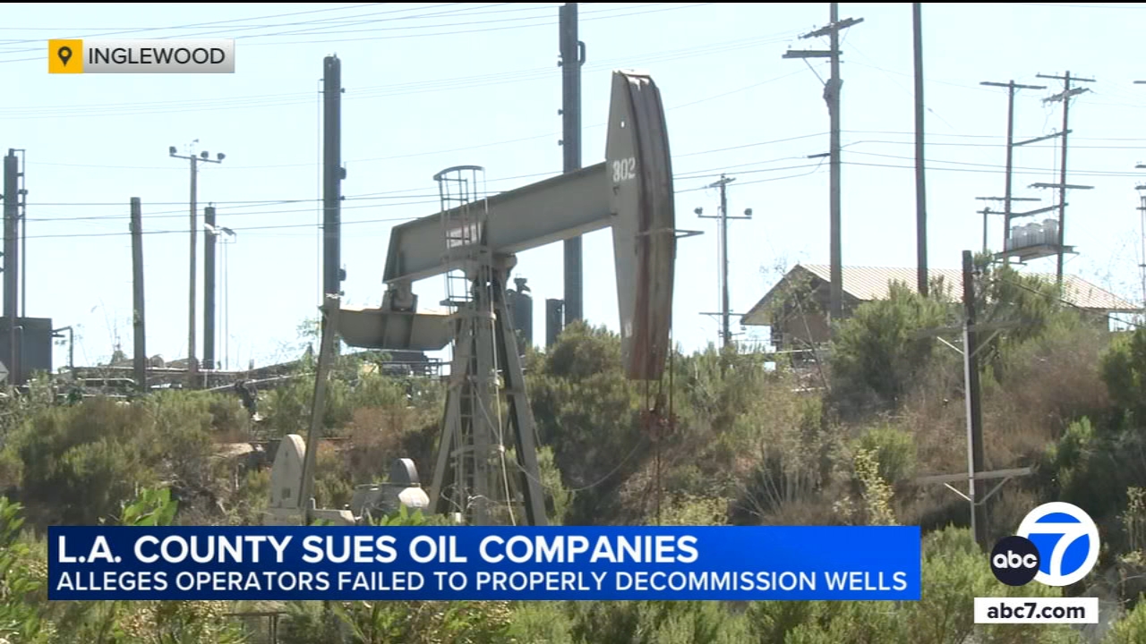 LA County sues oil companies over unplugged wells in Inglewood Oil Field