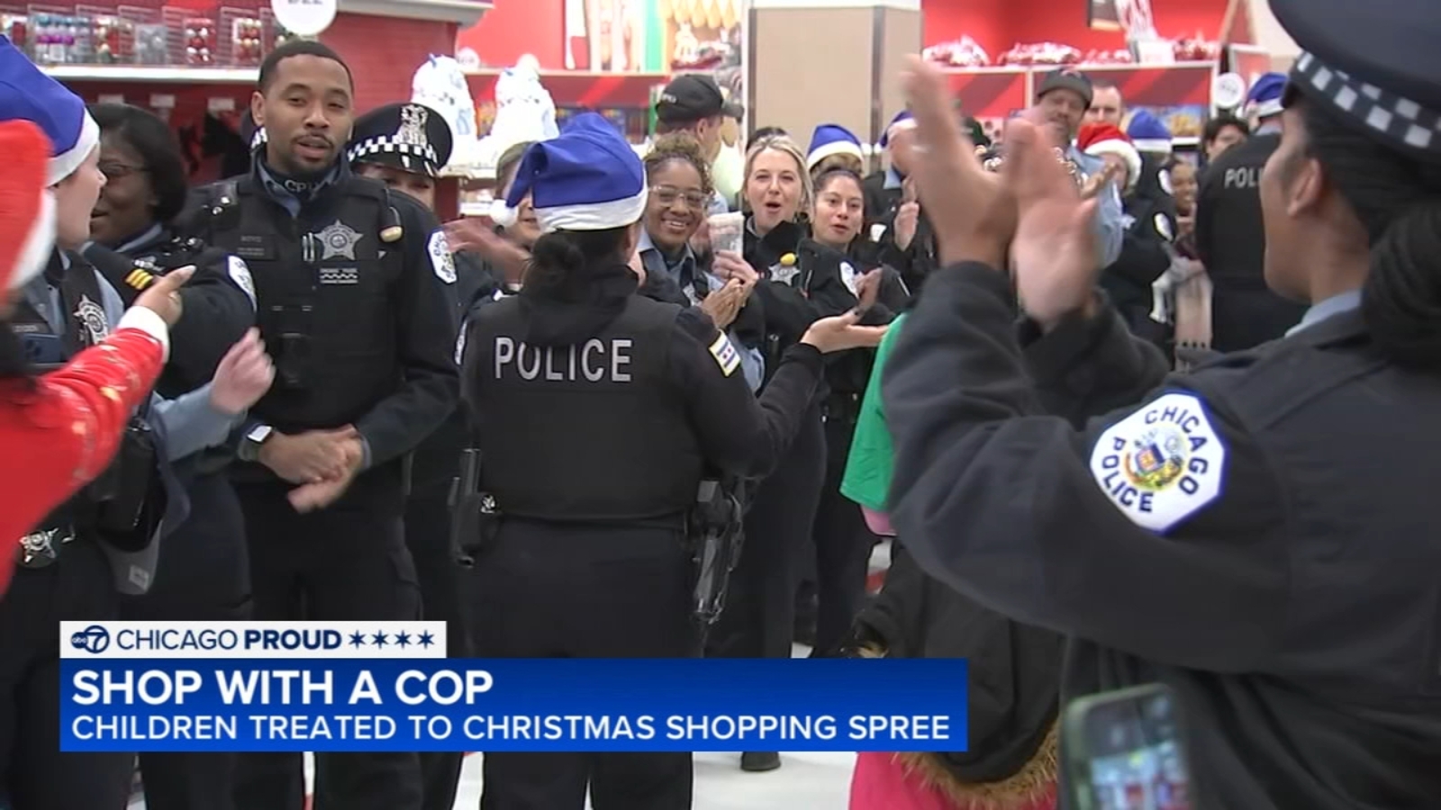 Children treated to holiday shopping spree in annual 'Shop with a Cop' tradition