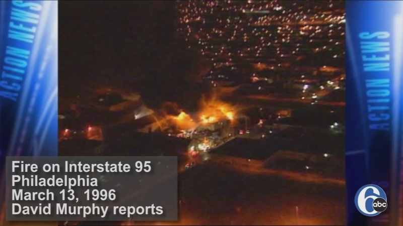 1996 video of fire under I-95 in Philadelphia