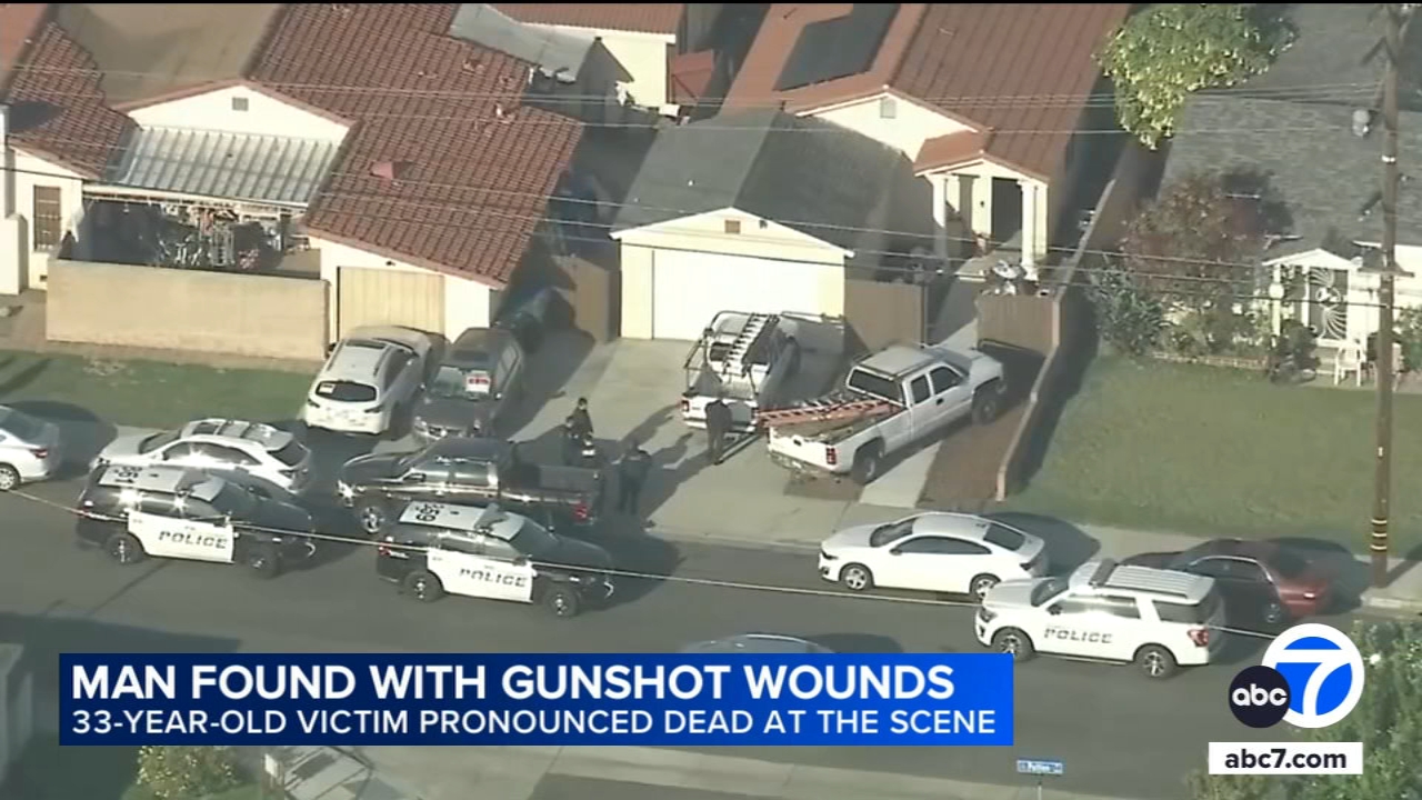 33-year-old man found shot to death inside family member's home in Downey, police say