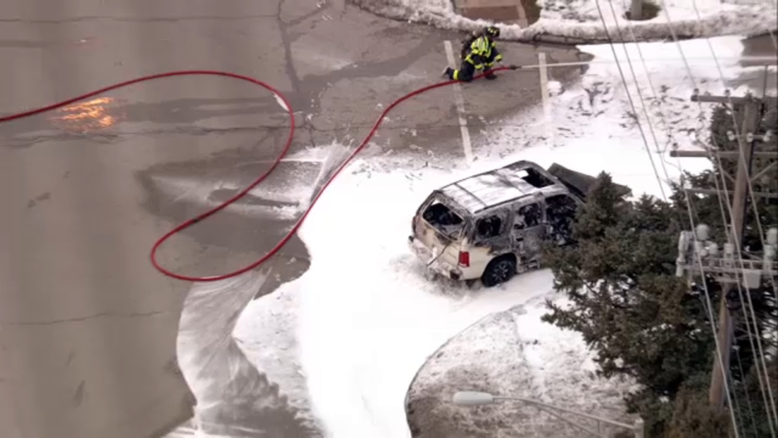 School bus driver cited after crash leads to vehicle fire in Arlington Heights, police say