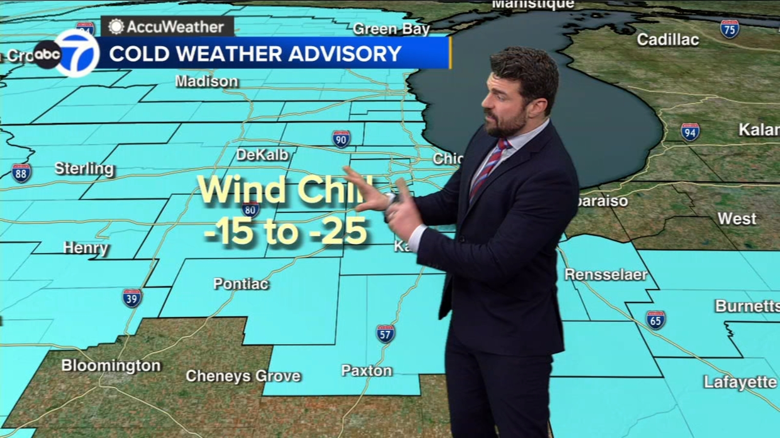 Arctic blast brings sub-zero wind chills to Chicago area; temps expected to drop more Saturday night