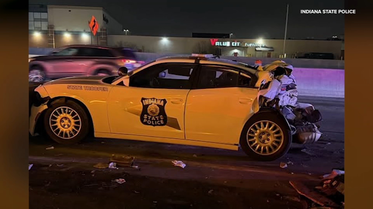 Indiana State Trooper struck by impaired driver for 3rd time