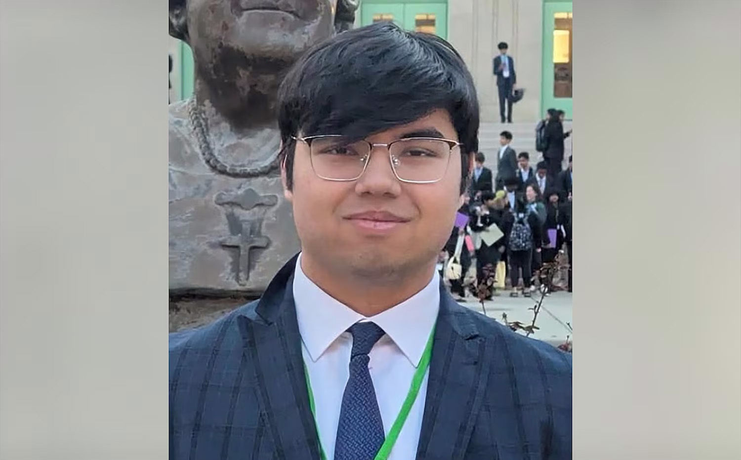 Mukhammad Aziz Umurzokov, pictured in this undated photo shared in a GoFundMe post by his family, was identified as one of two people killed in a mass shooting, Dec. 13, 2025, at Brown University in Providence, R.I.