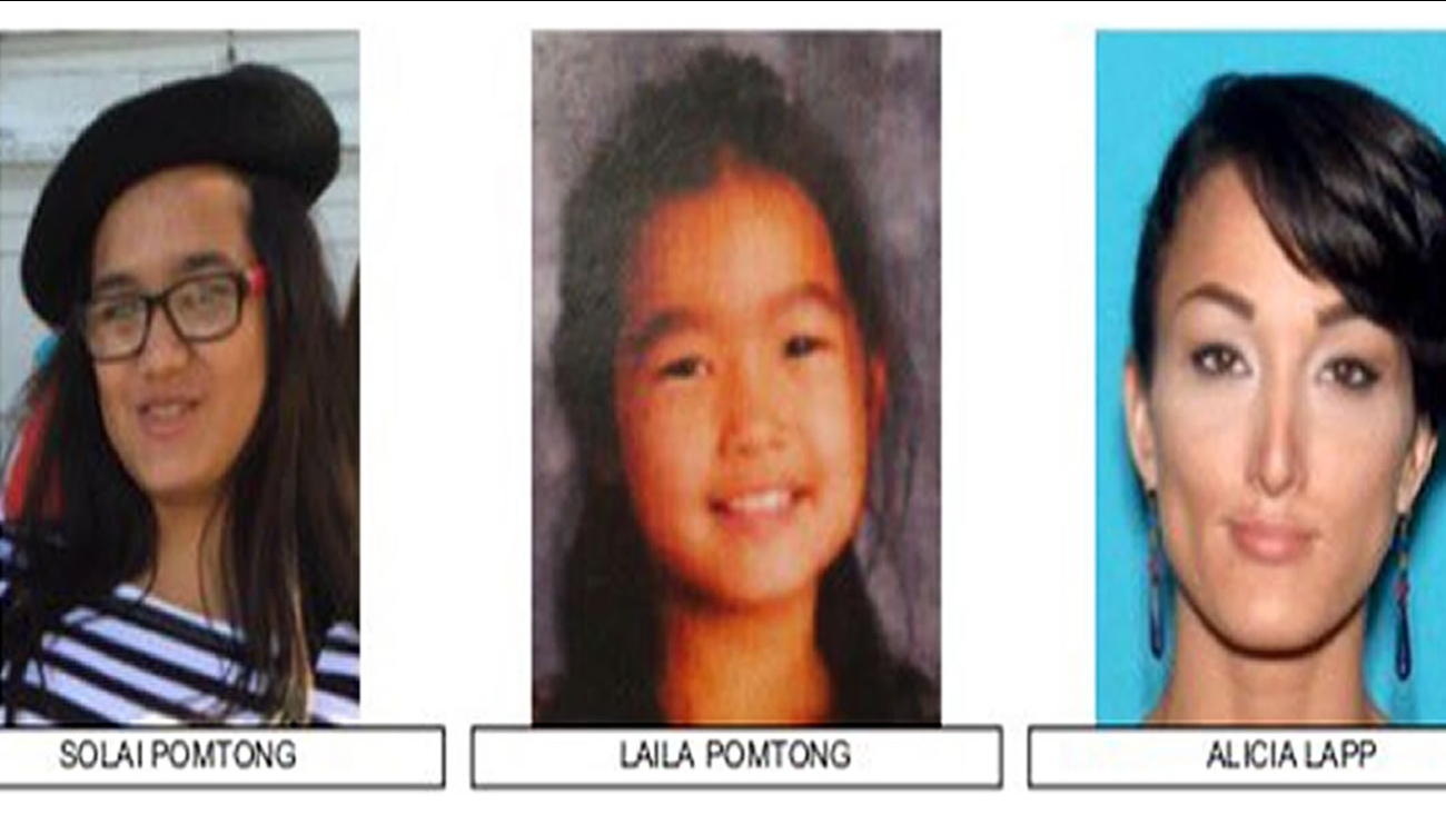 These are undated images of Solai (right) and Laila Pomtong who were last seen with Alicia Lapp (left.)