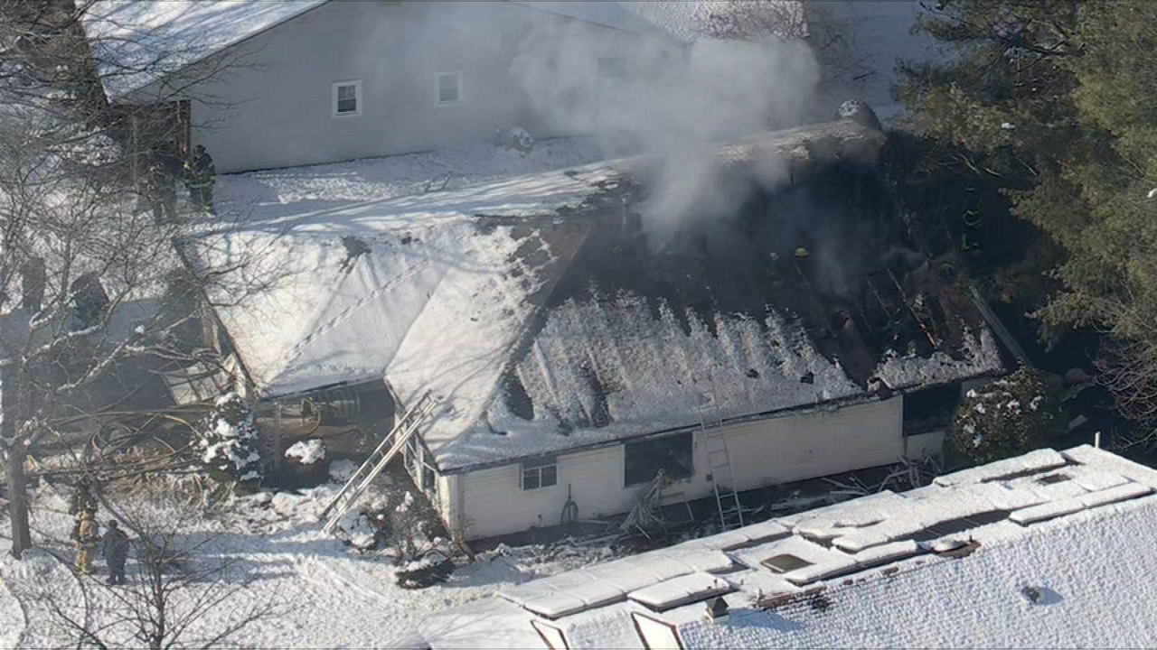 Man rescued from burning home in Burlington County