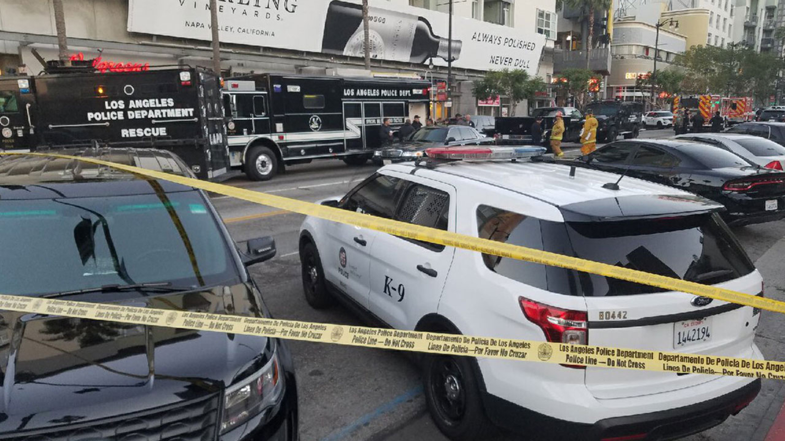 Hollywood standoff ends after several hours with possibly armed man in