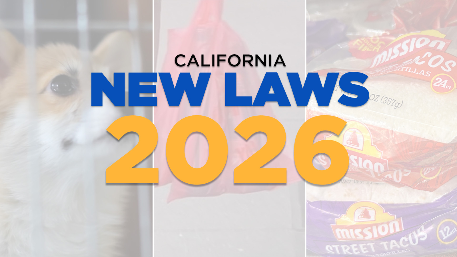 New California laws going into effect in 2026 impact tortillas, streaming services and more