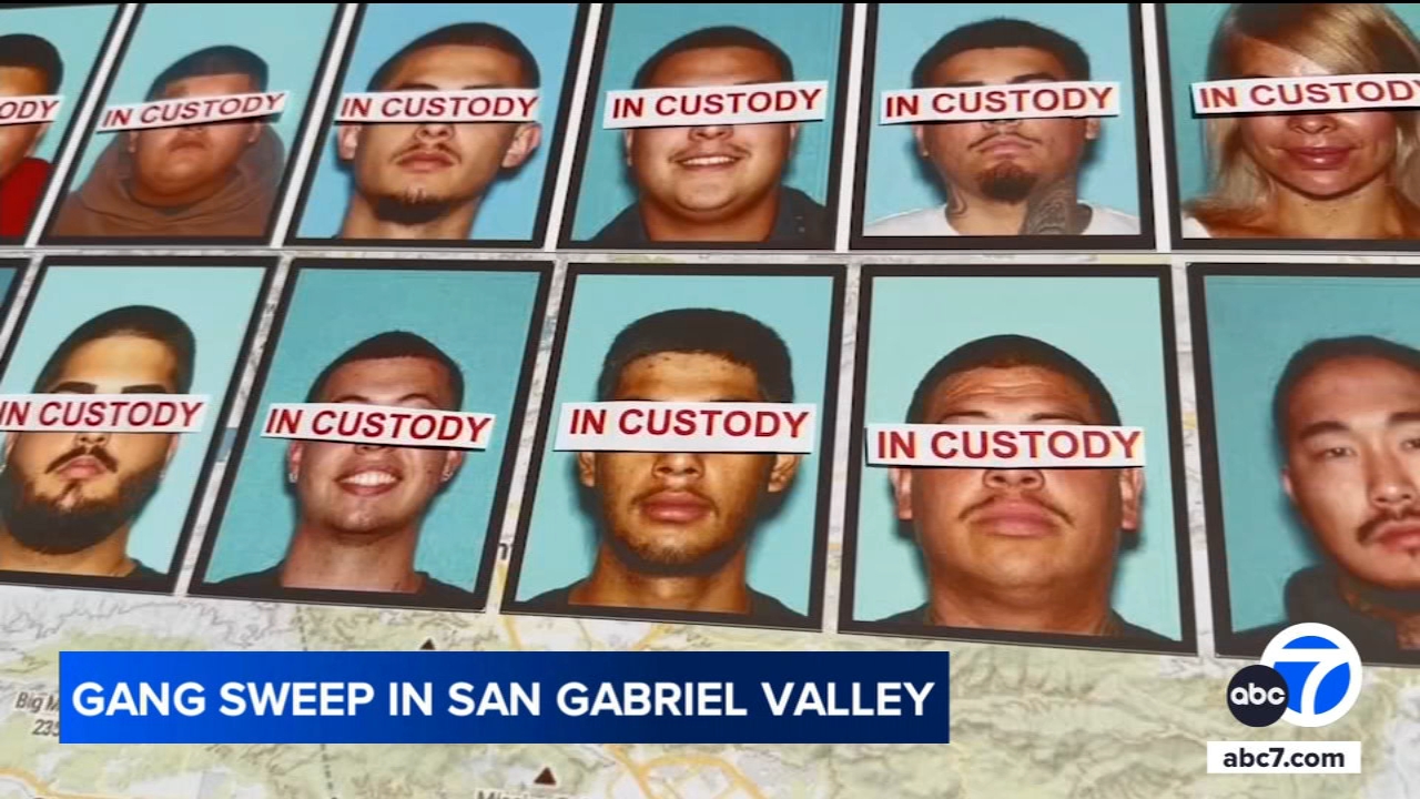 16 members of local gang linked to Mexican Mafia arrested in sweep in San Gabriel Valley