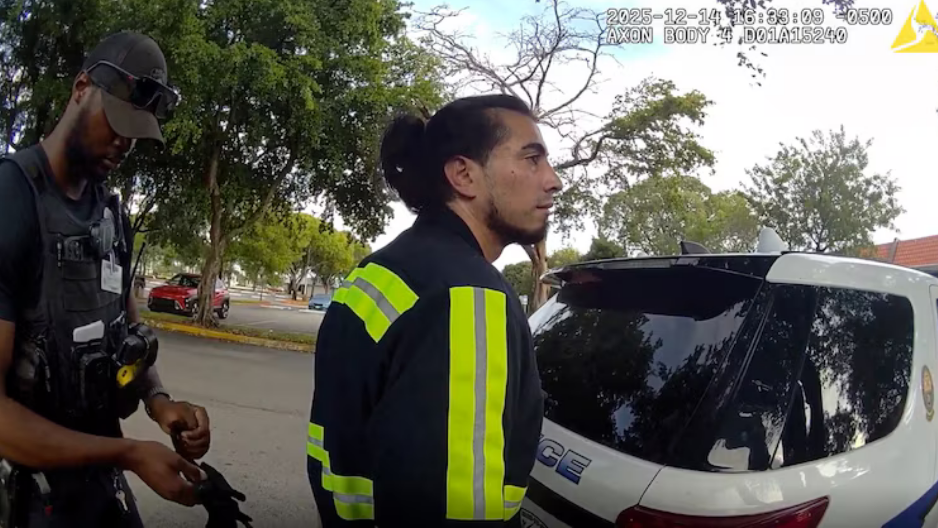 Sergio Suarez, 34, was arrested and charged with child neglect without great bodily harm, per court documents.