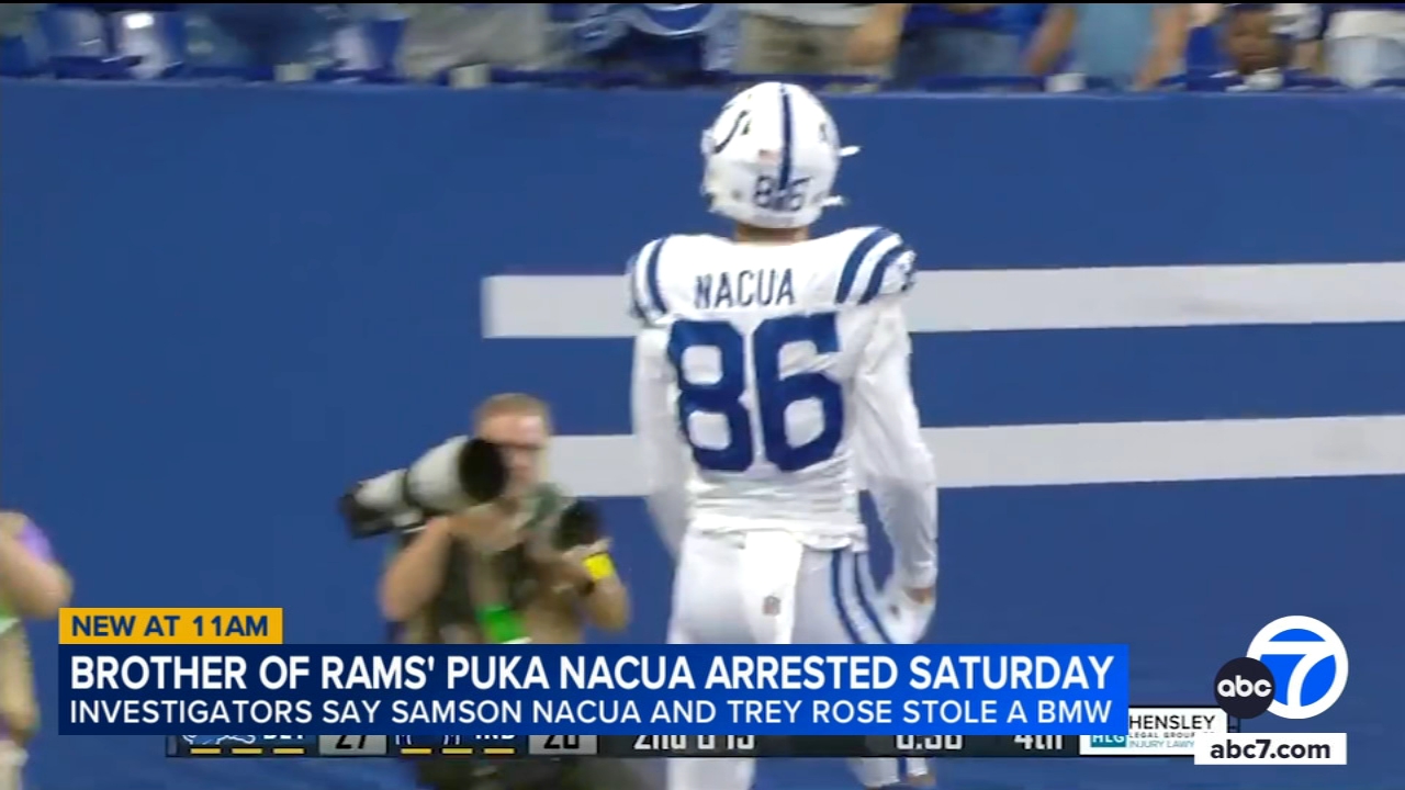 Puka Nacua's brother accused of stealing BMW in WeHo