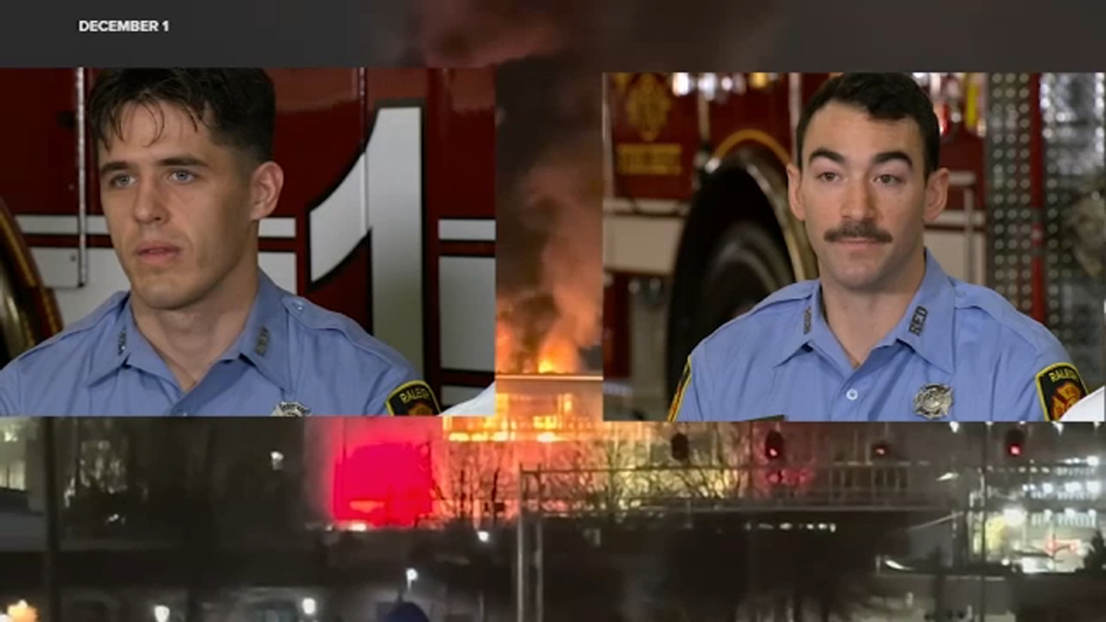 Convention Center 2-alarm fire NC | Rookie firefighters Jack Hughes ...