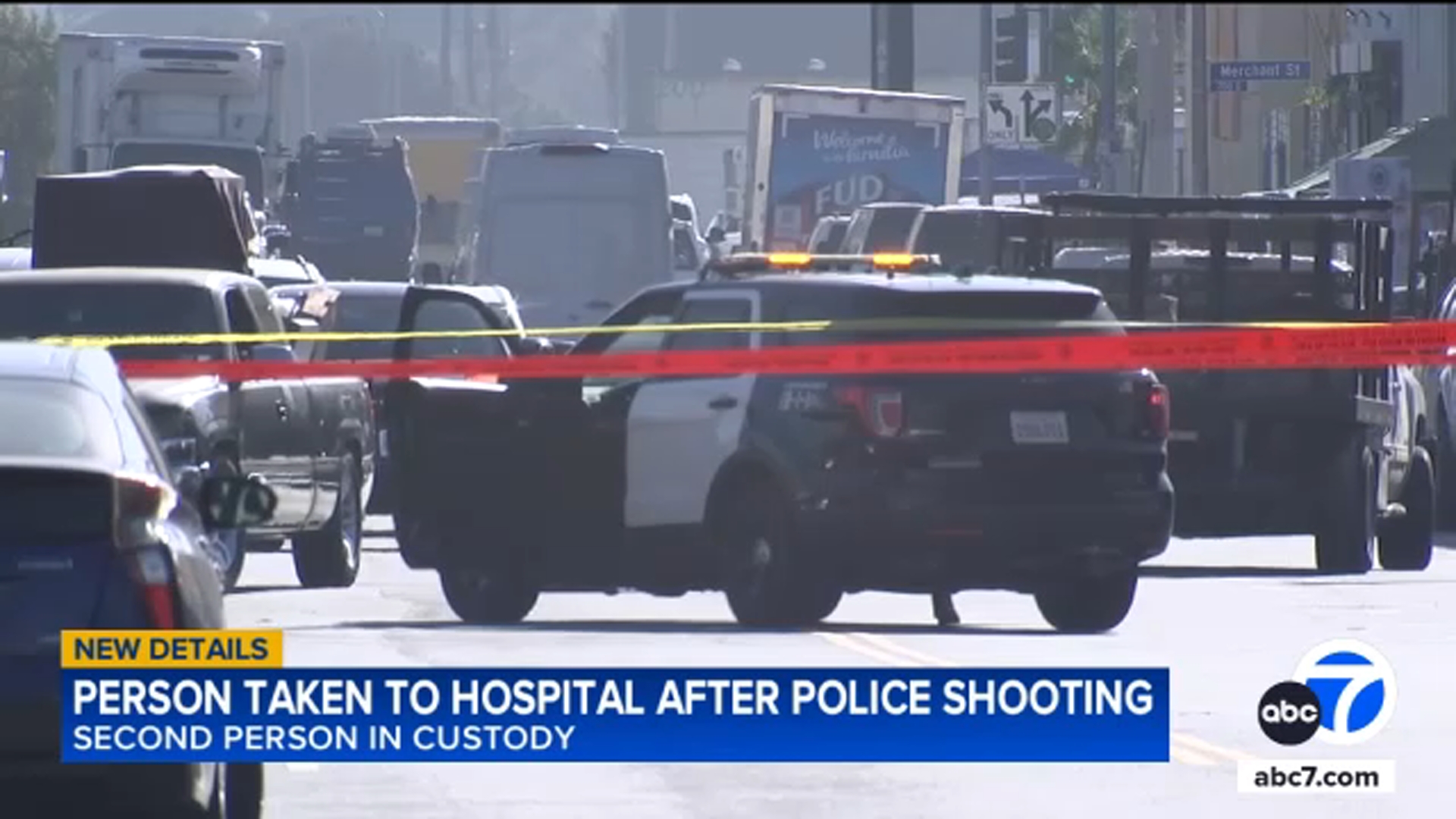 Man in reportedly stolen car shot by police in DTLA