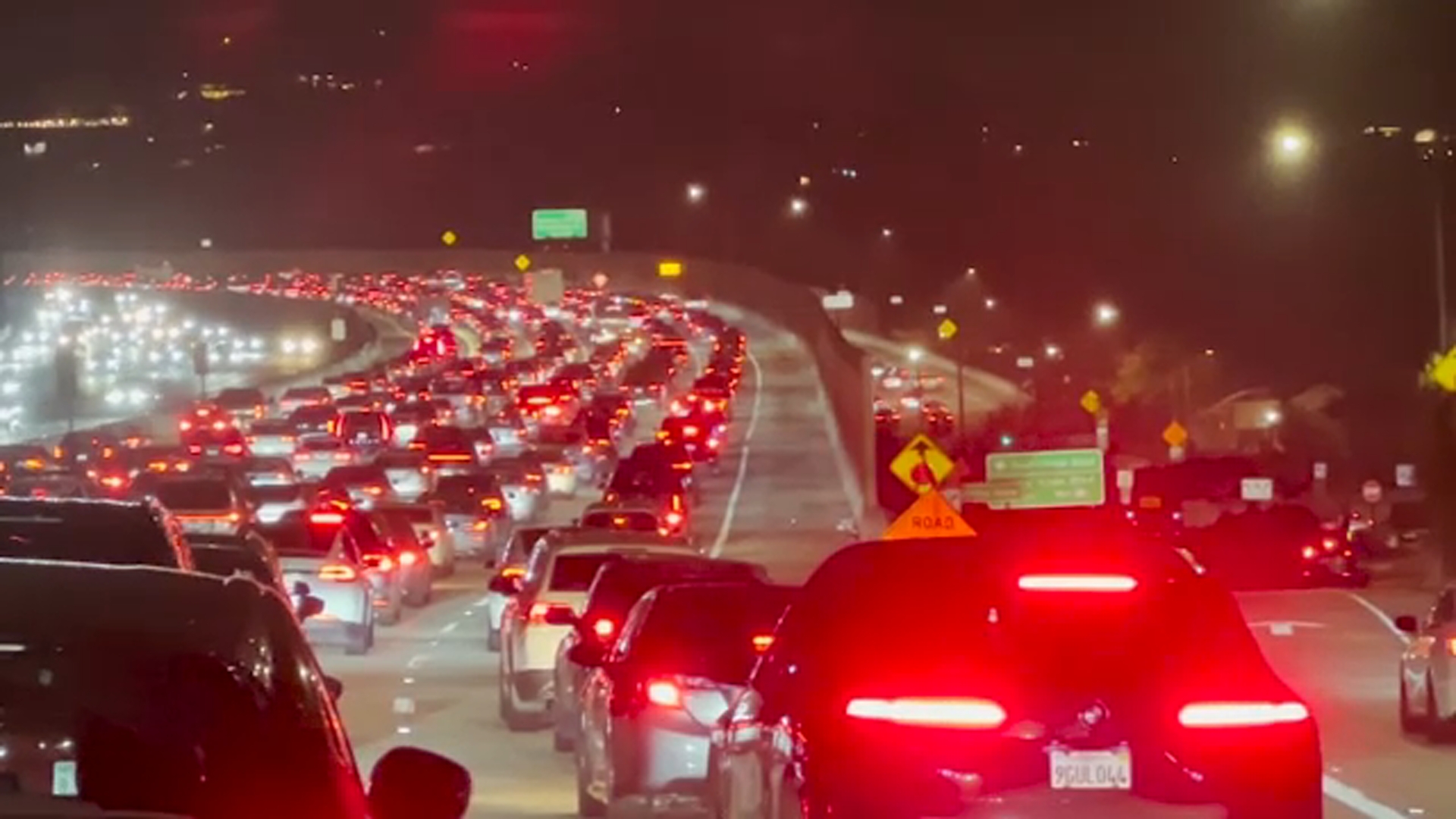 Holiday Travel Rush Causes Congestion on Southern California Freeways