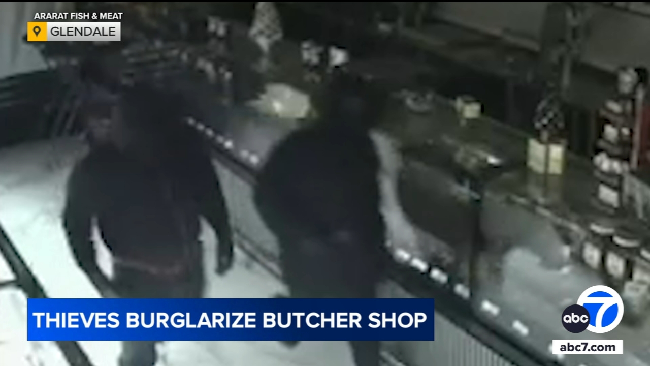 2 suspects caught on video breaking into Glendale meat market