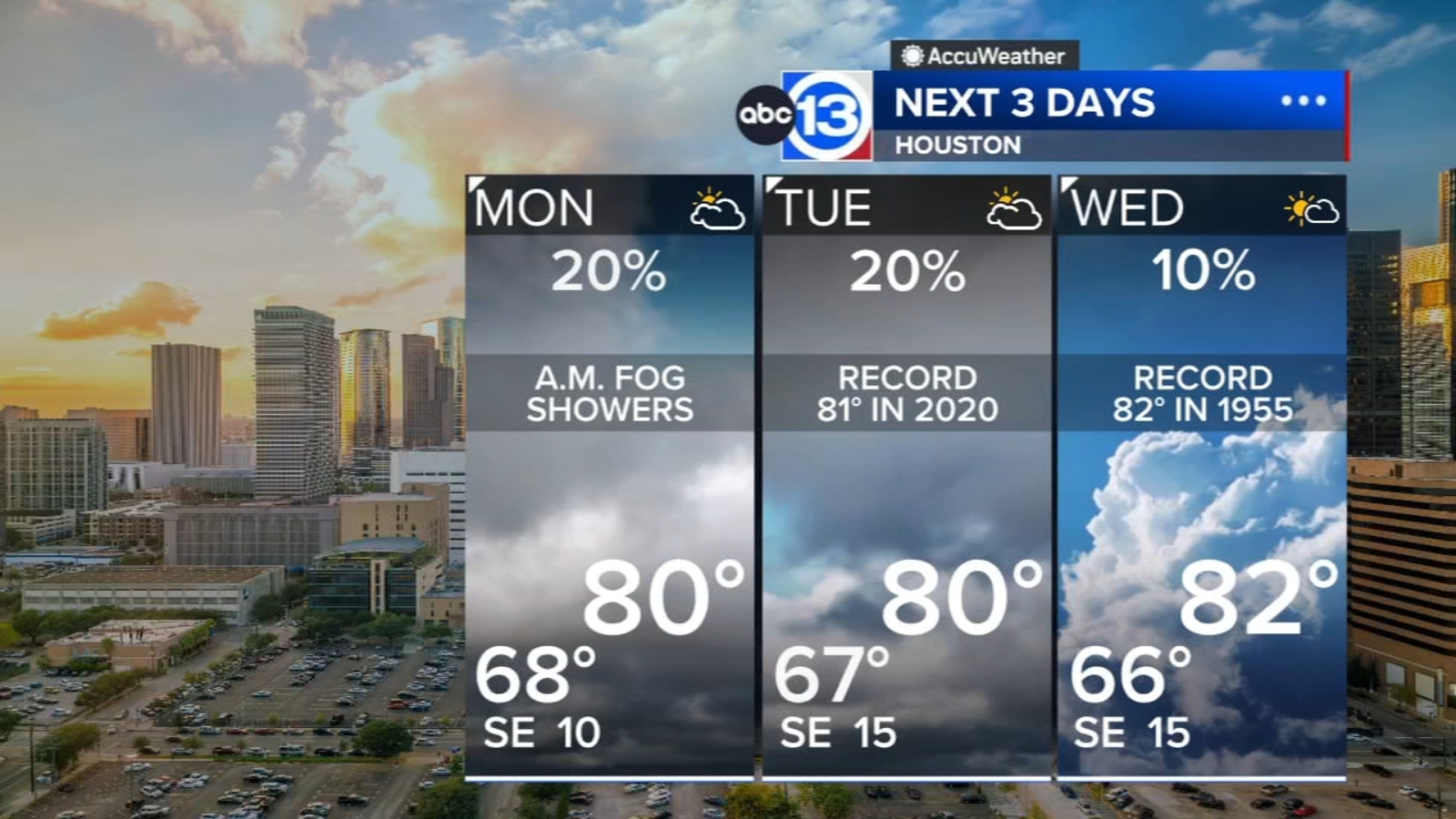 Sea fog and a few showers possible Monday as record warm stretch continues