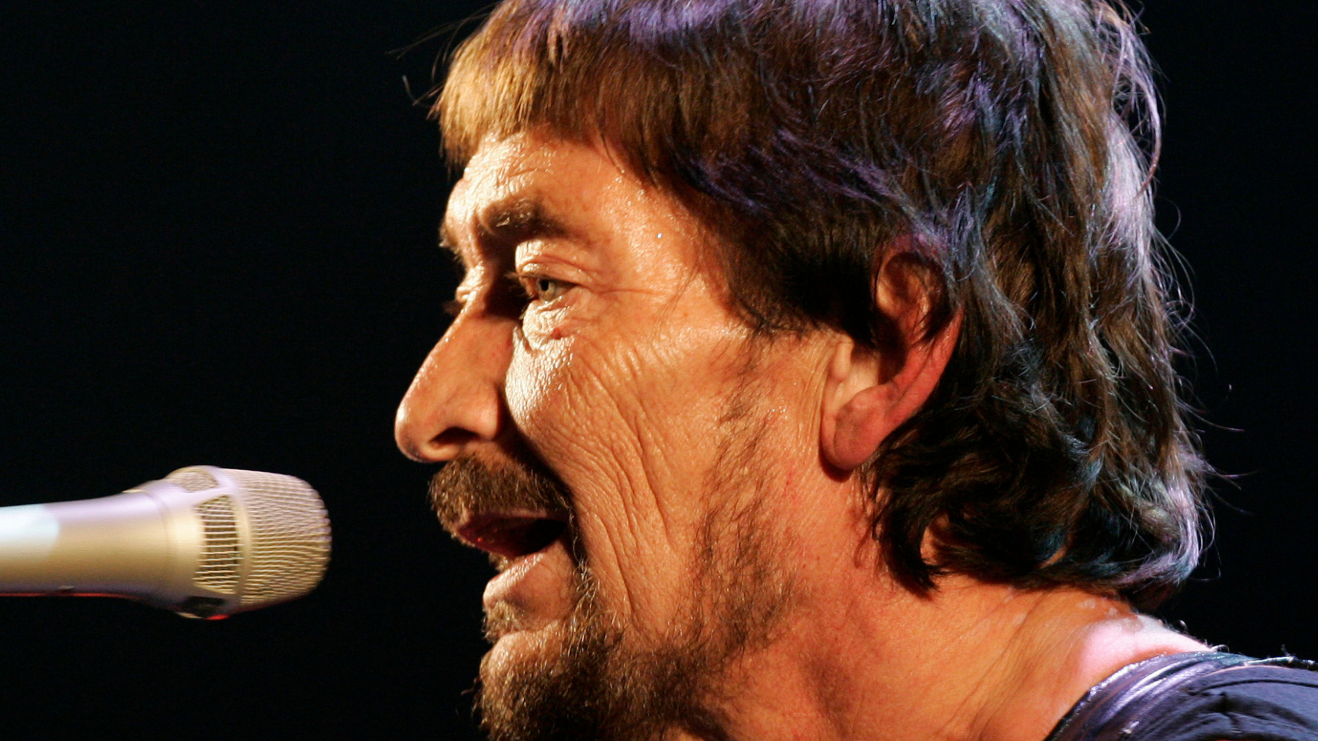 FILE - British rock musician Chris Rea performs during his first German concert of "The Return of the Fabulous Bluenotes" tour in Munich, Germany, on Feb. 7, 2008.