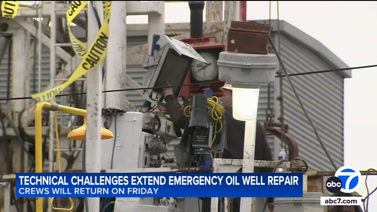 SoCal storm challenges emergency gas leak repair from abandoned oil well in Newport Beach