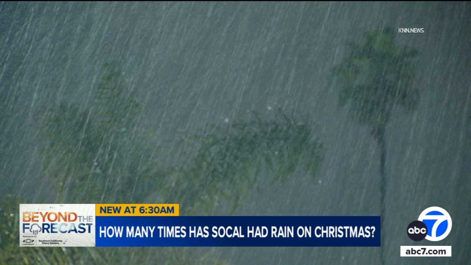 How many times has SoCal had rain on Christmas? - ABC7 Los Angeles