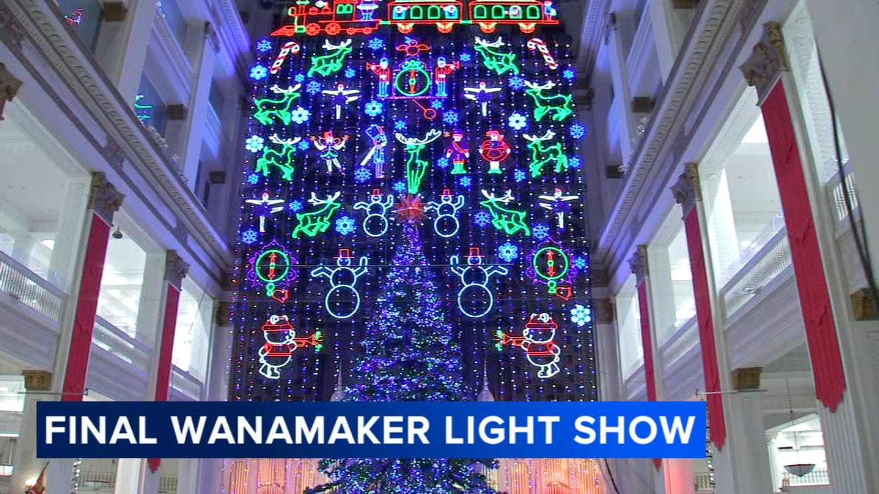 Wanamaker Light Show draws crowds for final viewing before two‑year hiatus