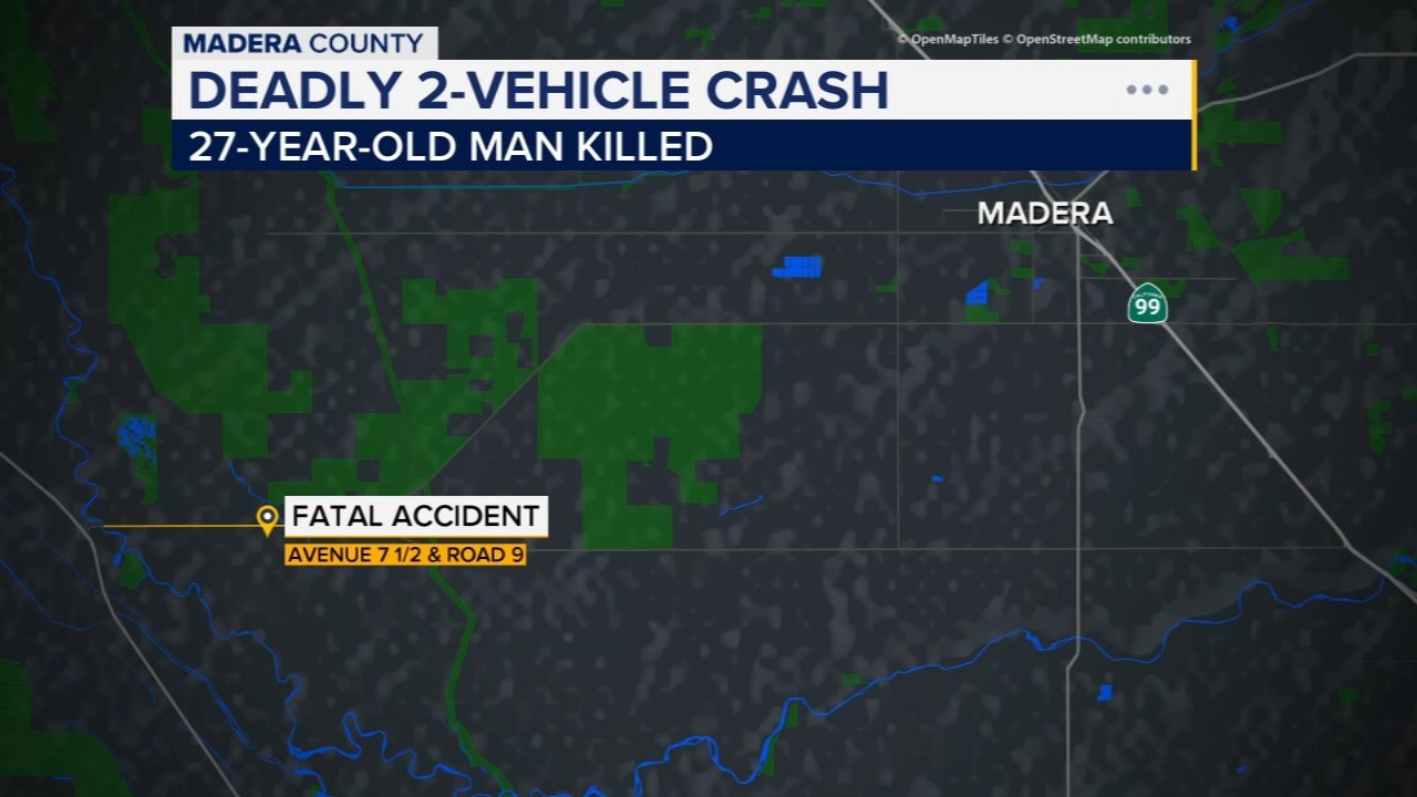 27-year-old man killed in crash in Madera County, CHP says