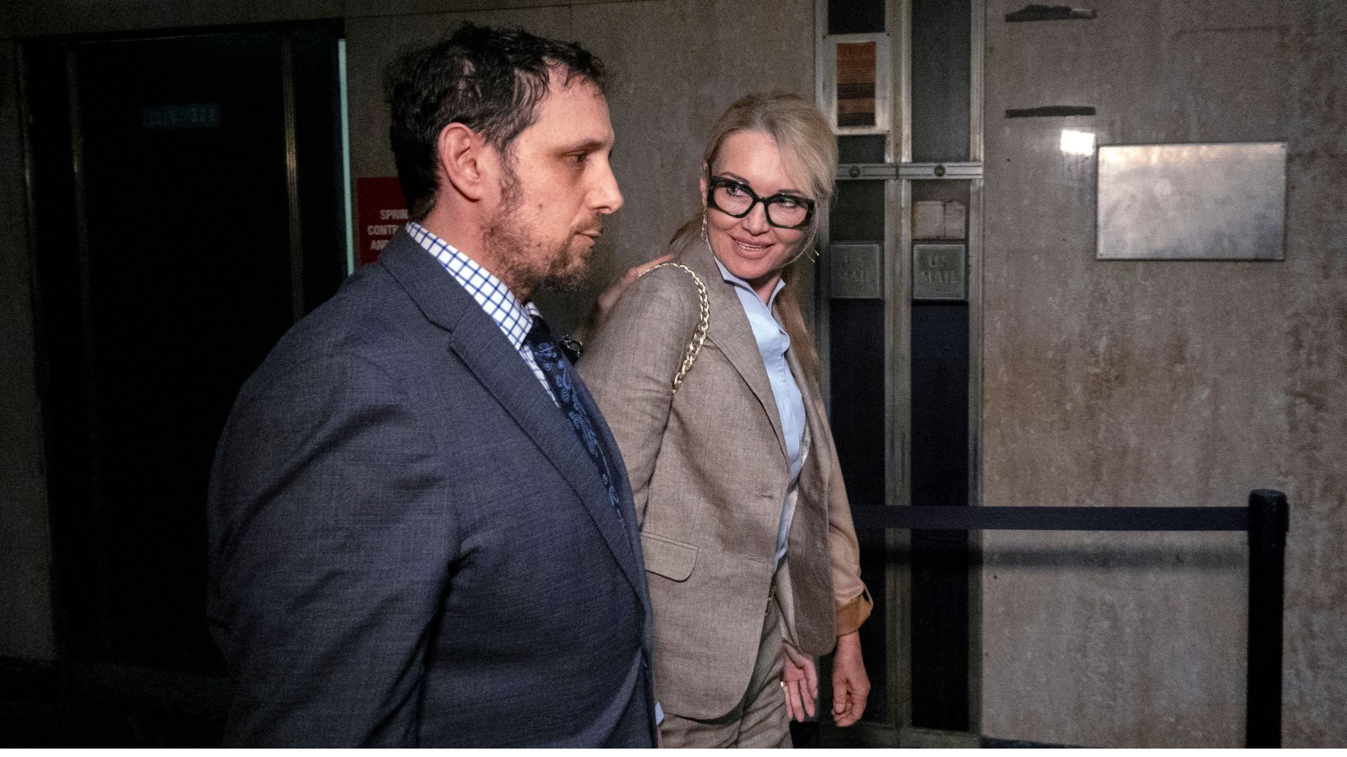 Prosecution witness Ewa Sokola, sister of Weinstein accuser Kaja Sokola, appears at court in the case against former film producer Harvey Weinstein in Manhattan, May 7, 2025.