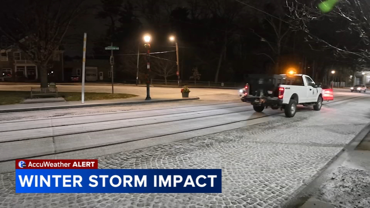 Philadelphia residents stock up on supplies as sleet, snow blanket city