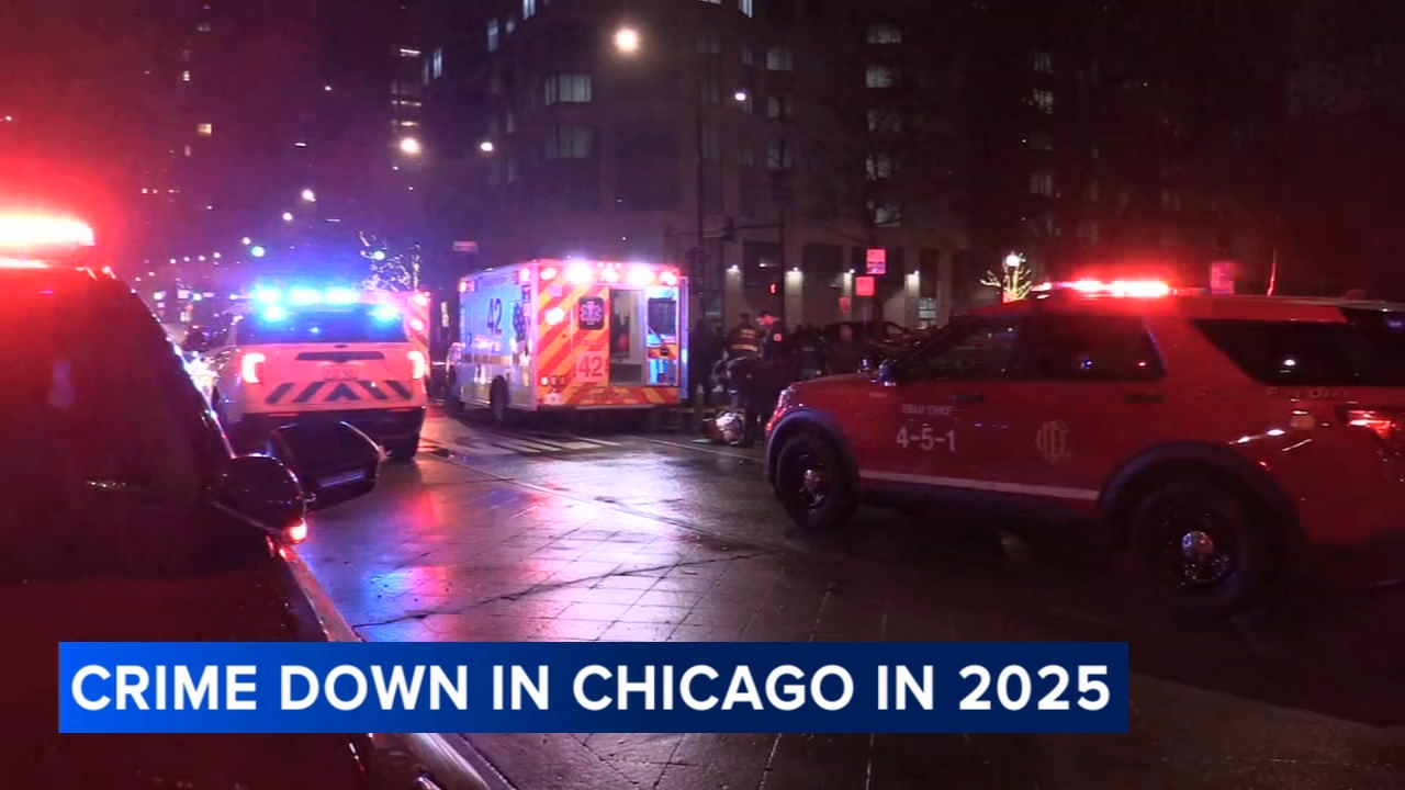Violent crime down in Chicago over past year