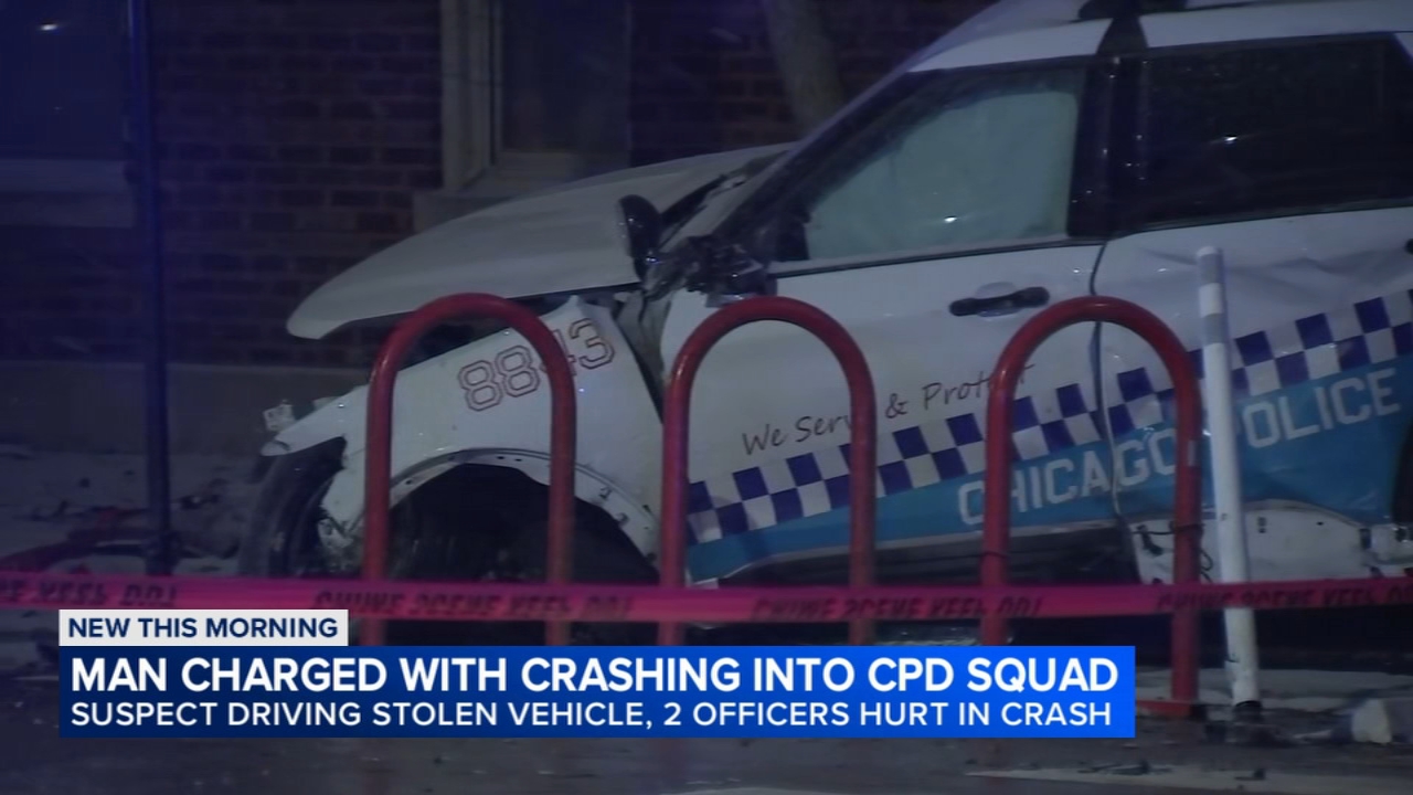 1 charged in crash that injured 2 CPD officers near Wrigley Field