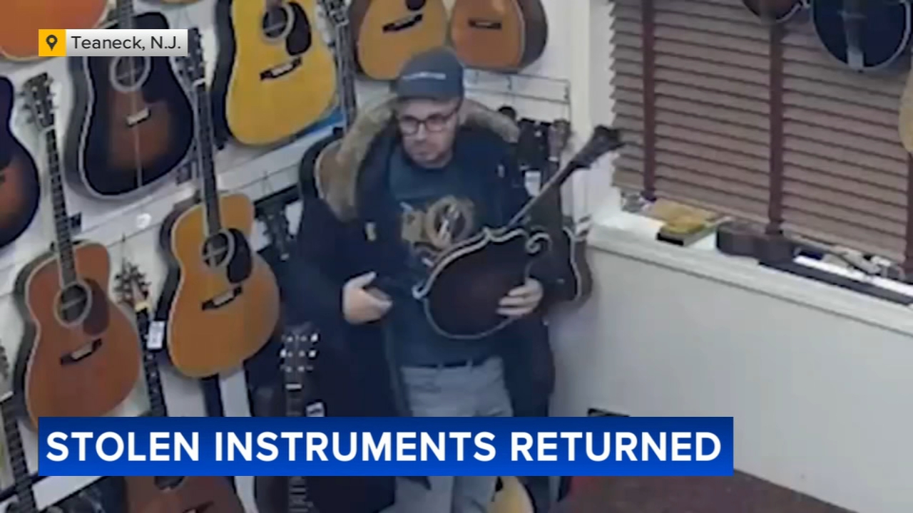 Stolen mandolins returned to guitar shop with apology note