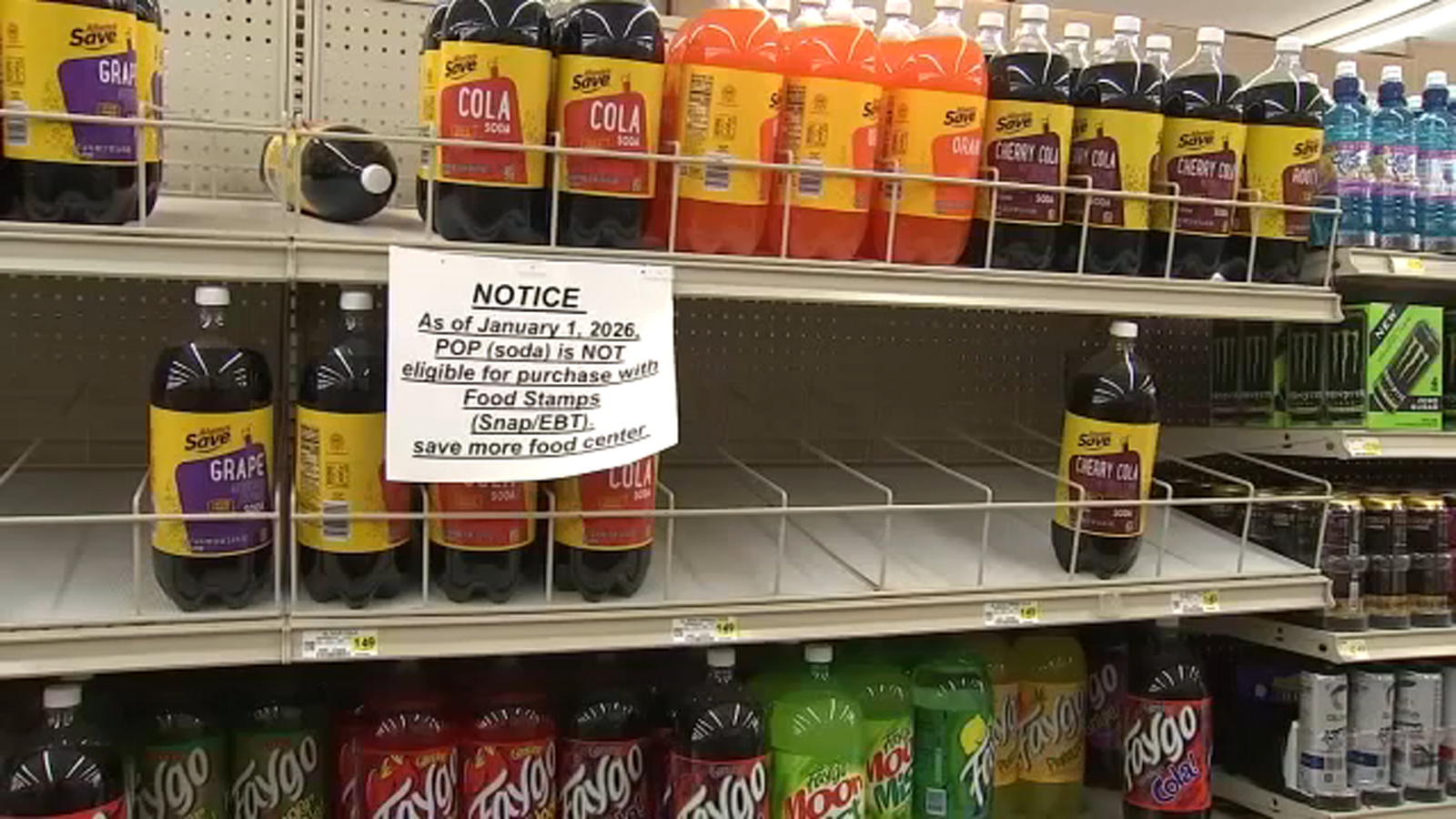 SNAP bans on soda, candy and other foods take effect in Indiana Jan. 1