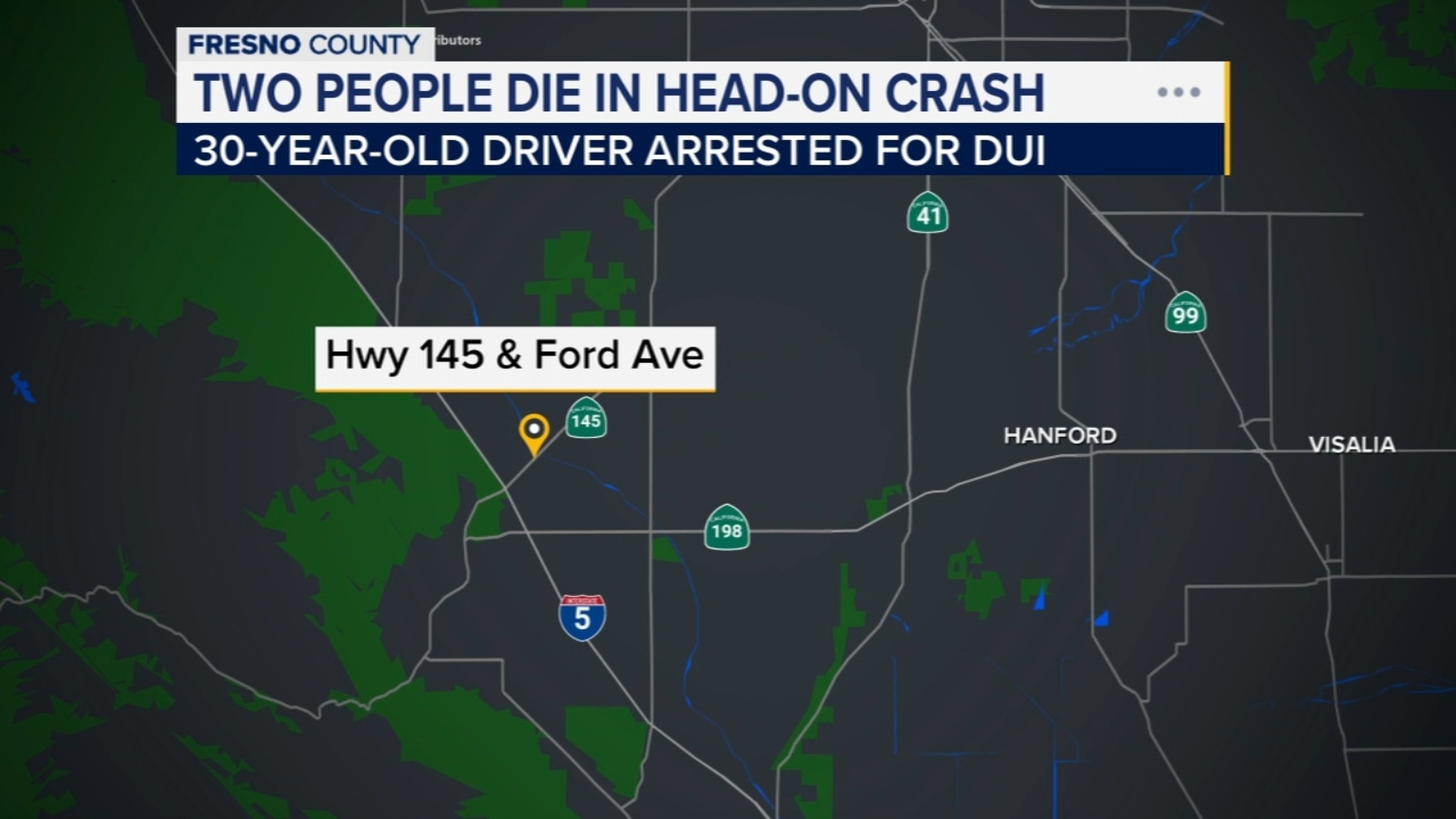Husband and wife killed by suspected DUI driver in Fresno County identified