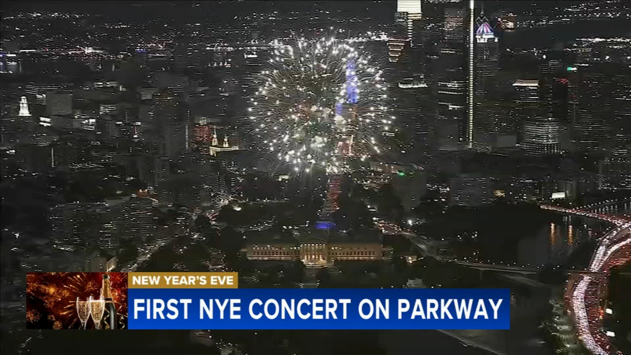 3 New Year's Eve fireworks shows and a free concert tonight in Philadelphia