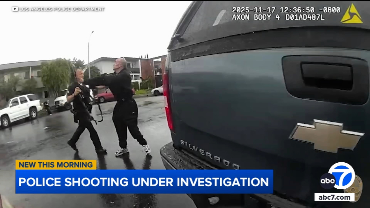 Bodycam video shows LAPD shooting in Canoga Park