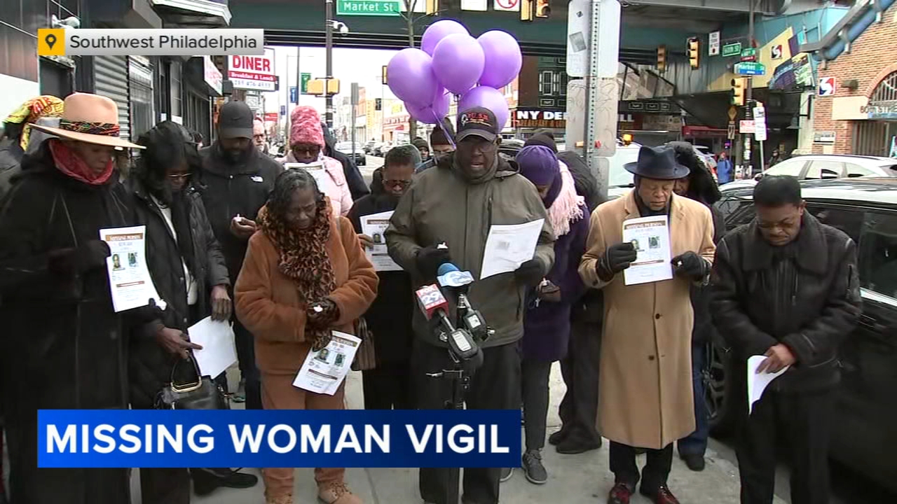 Vigil held to pray for safe return of missing Philadelphia woman