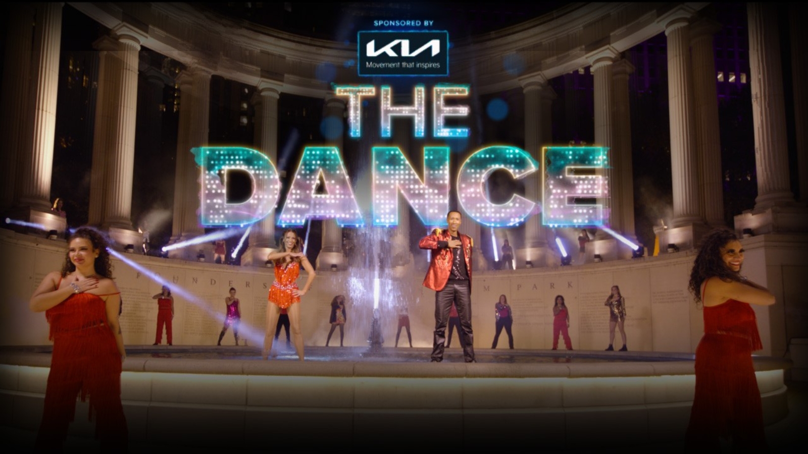 ABC7 Chicago anchors Cheryl Scott and Terrell Brown performing The Dance on New Year’s Eve