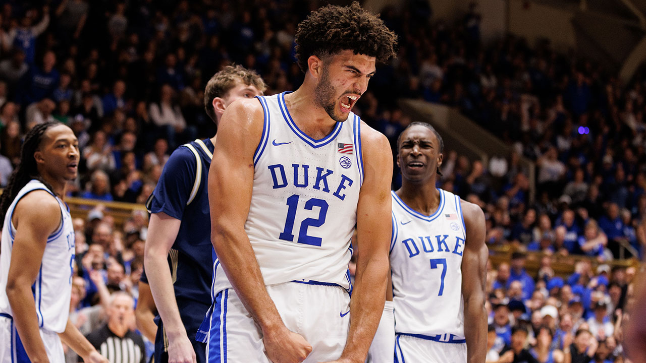 Cameron Boozer's double-double powered Duke past Georgia Tech on Wednesday in Durham.