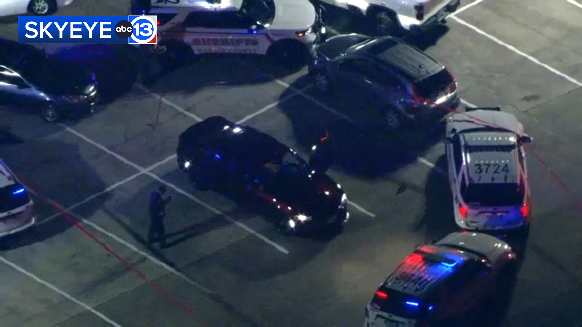 SkyEye was overhead as law enforcement investigated a shooting in northwest Harris County on New Year's Eve.