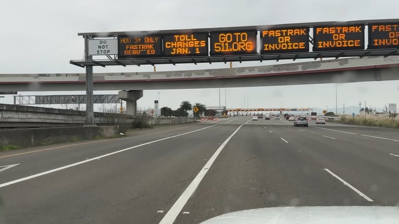 Drivers face toll increases for Bay Area bridges starting Jan. 1; prices increase to $0.50