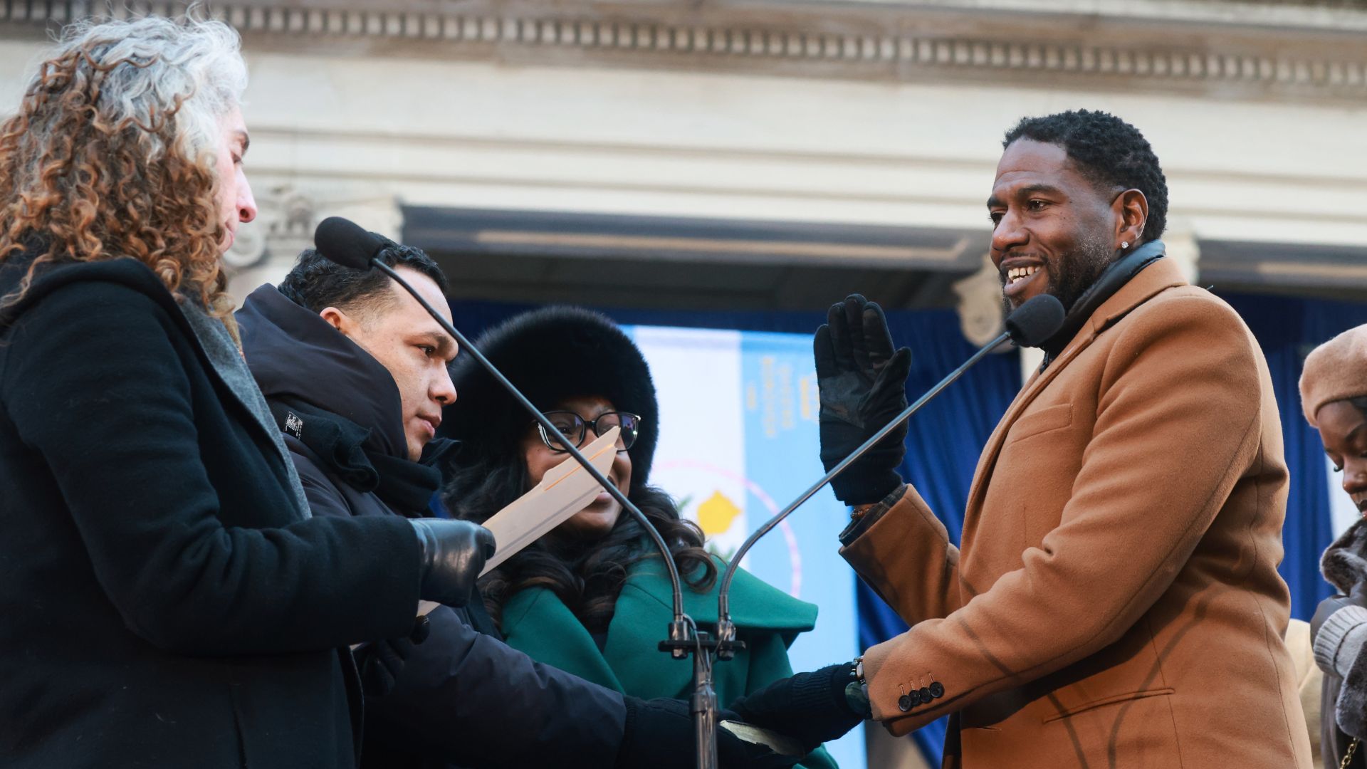 Jumaane Williams is sworn in as New York City Public Advocate during the ceremonial inauguration for the new Mamdani administration (Photo by Spencer Platt/Getty Images)