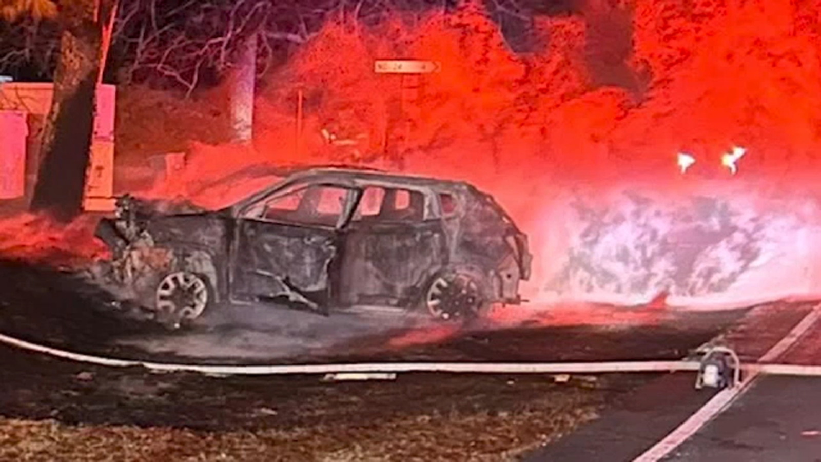 Off-duty firefighter and his wife rescue driver trapped in burning car after crash in North Carolina