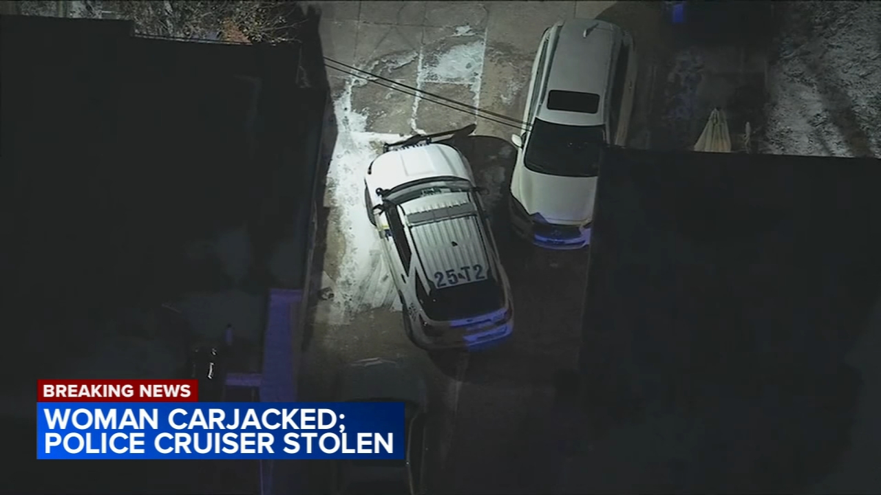 Suspect arrested after carjacking woman, then stealing Philadelphia police vehicle