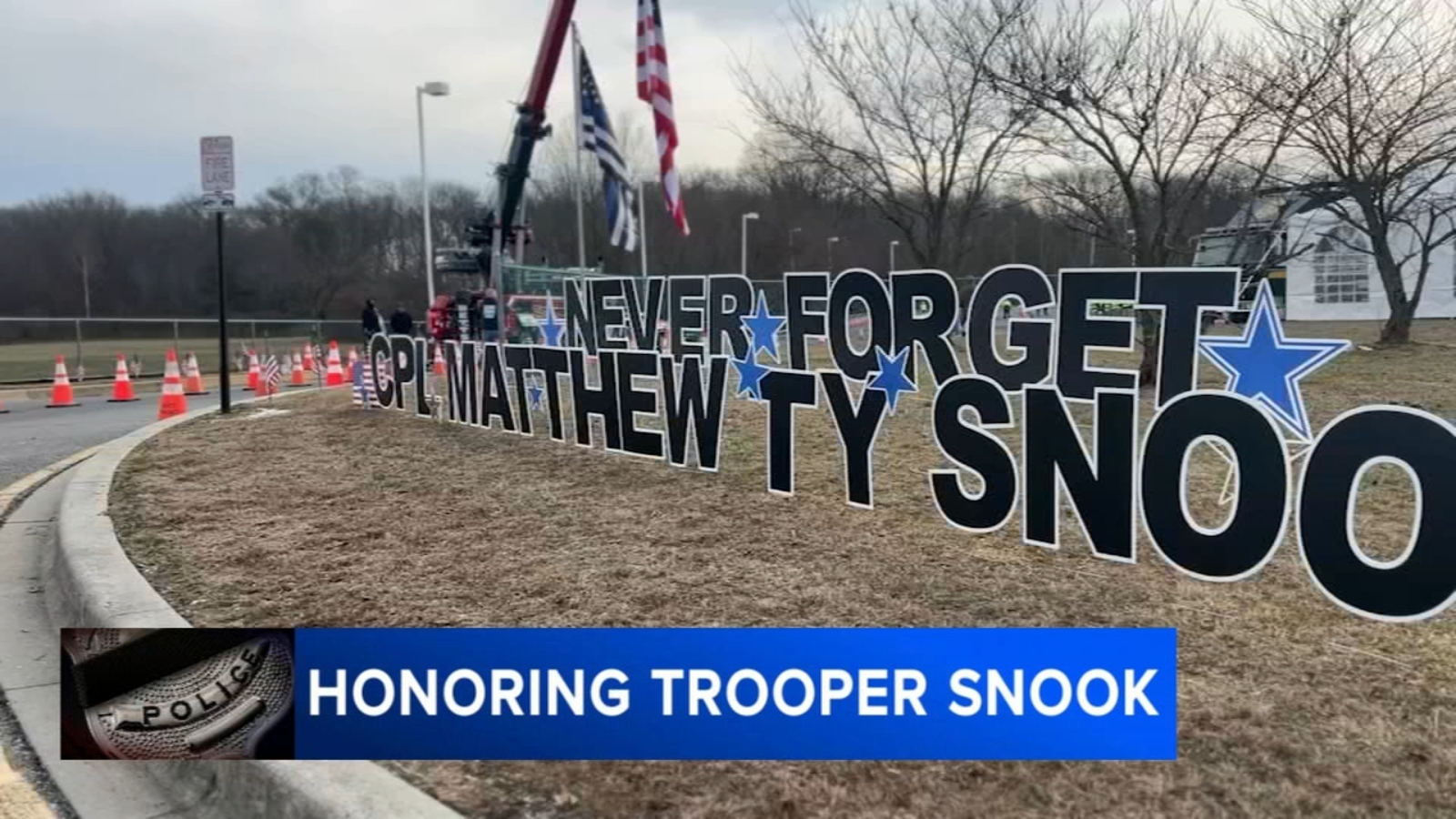 Thousands line up in Delaware to honor fallen state trooper
