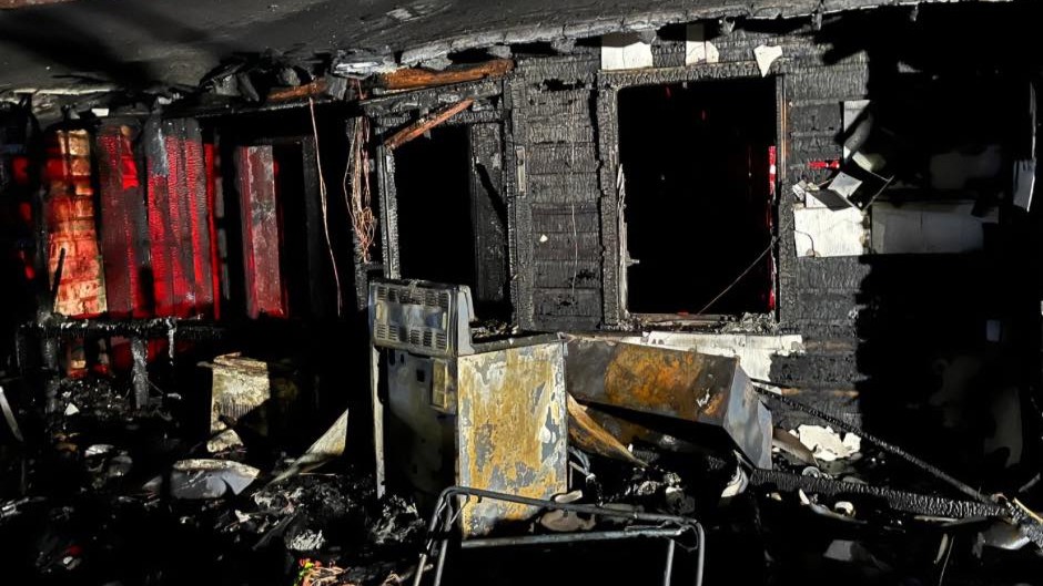 Images showed the aftermath of a house fire in the South Park area. The HFD said they found a man, possibly a squatter, deceased inside.