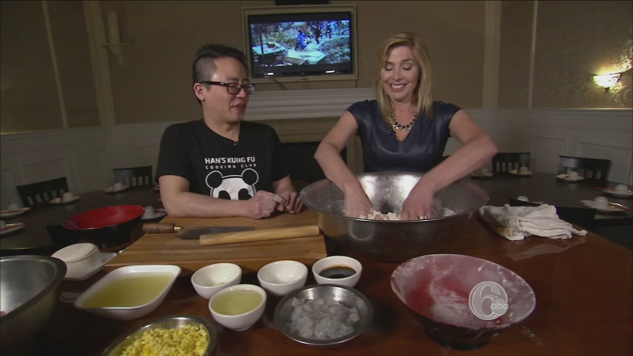 Karen Rogers gets a lesson in kung fu and cooking at Han's Kung Fu Cooking Club.