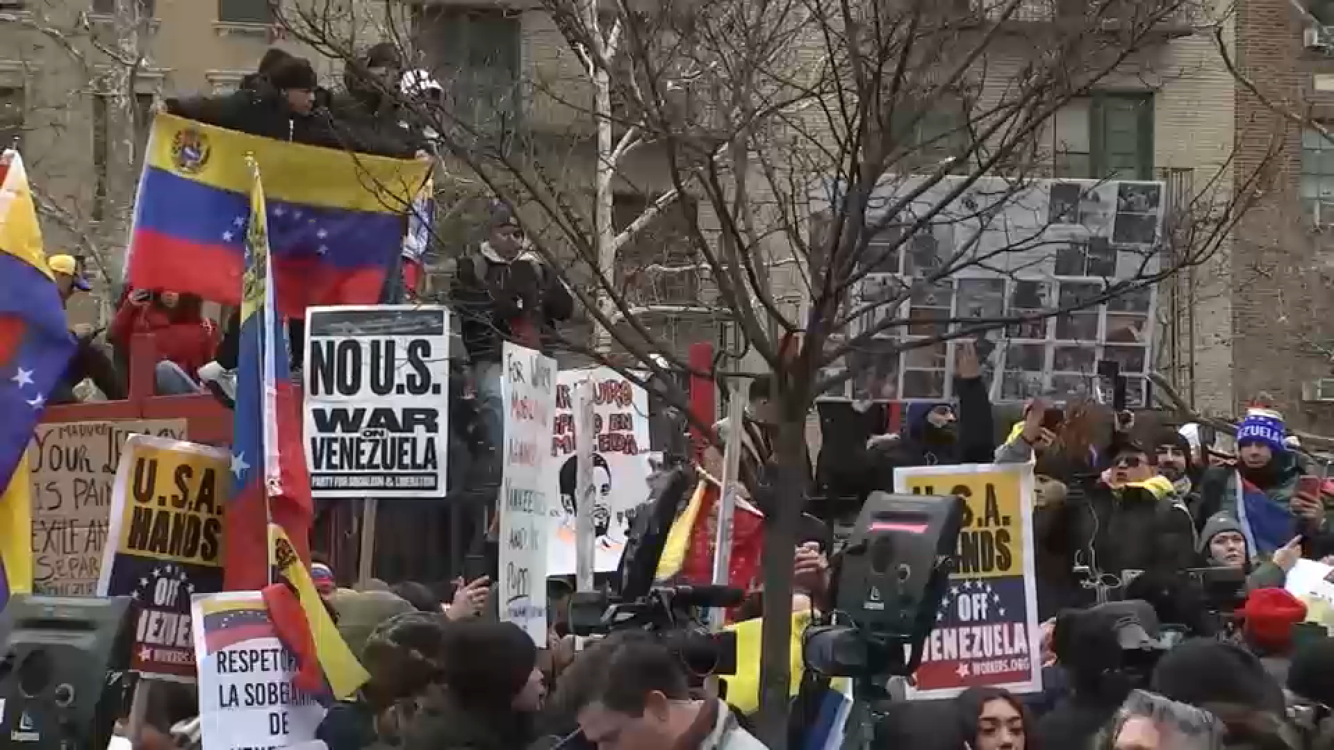Venezuelan New Yorkers relieved while protesters say Trump has gone too far