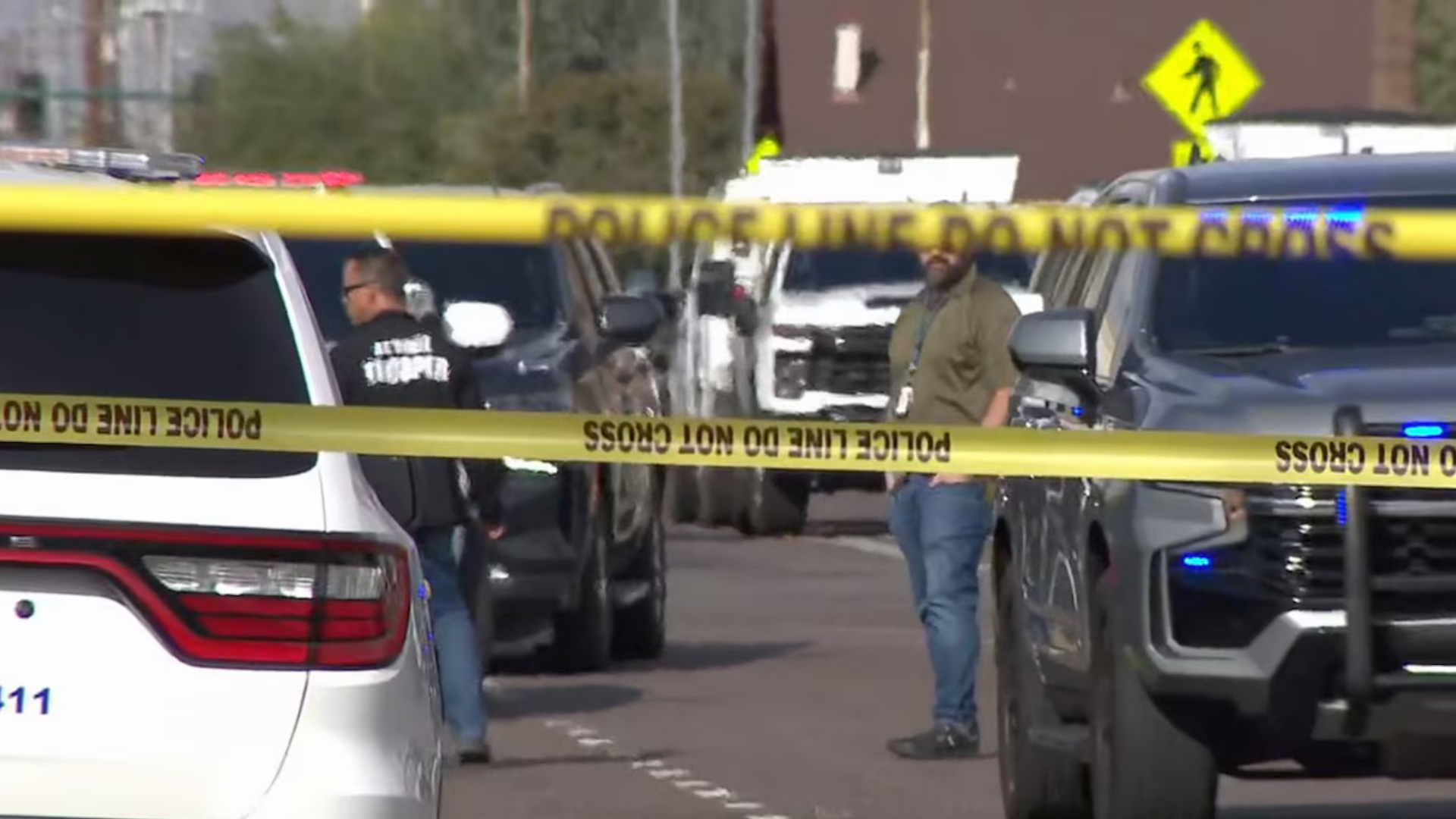 Outside of the Arizona Supreme Court in Phoenix while law enforcement investigates a suspicious package, Jan. 5, 2025.